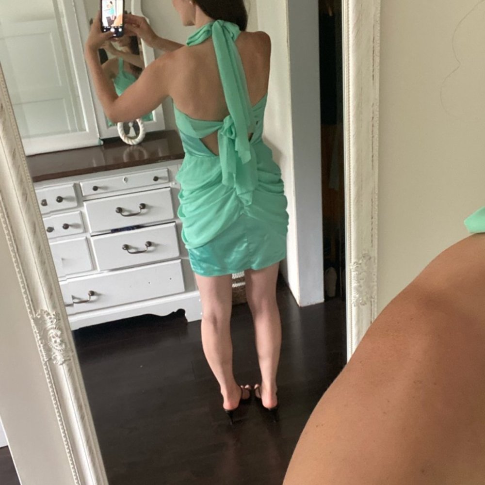 Tiffany Blue Prom Dress - Picture 4 of 5